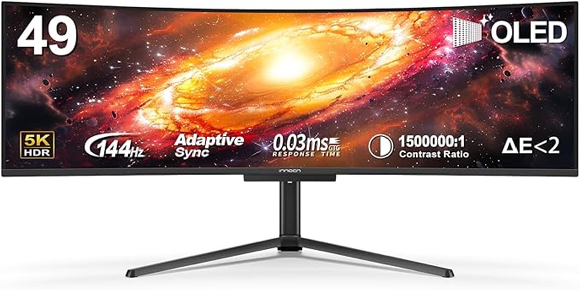 49 inch oled curved monitor