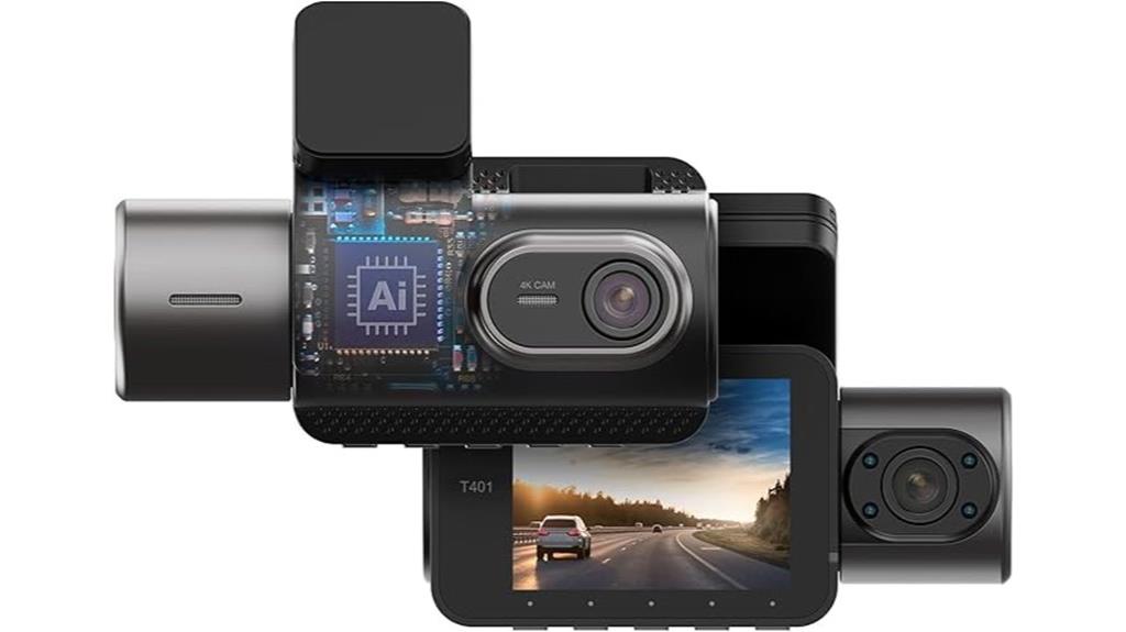 4k dual view dash cam