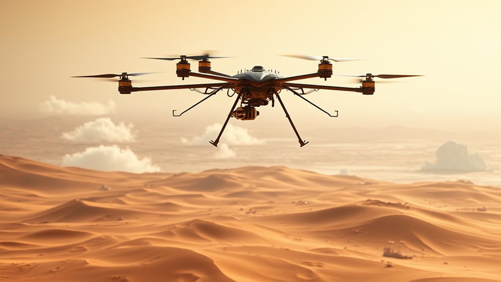 aerial surface material sampling