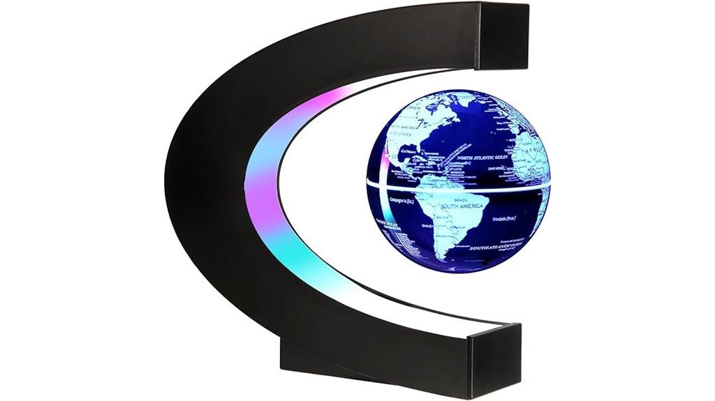 colorful magnetic levitation globe