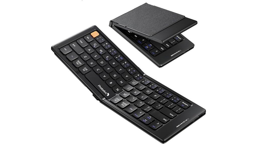 compact bluetooth keyboard with cover