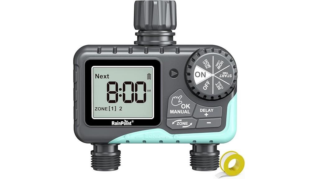 dual outlet garden timer