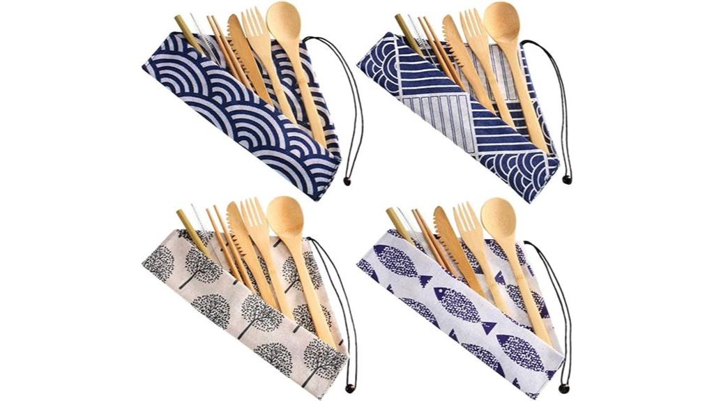 eco friendly bamboo travel utensils