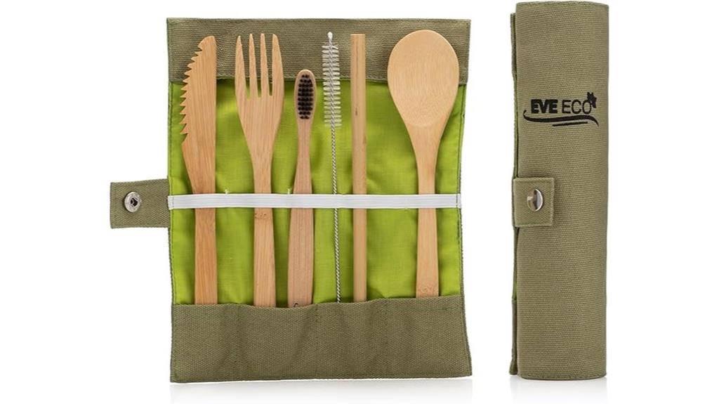 eco friendly bamboo travel utensils