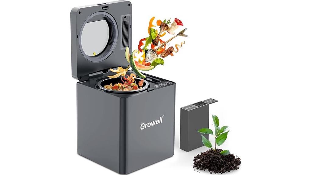 electric compost bin with features