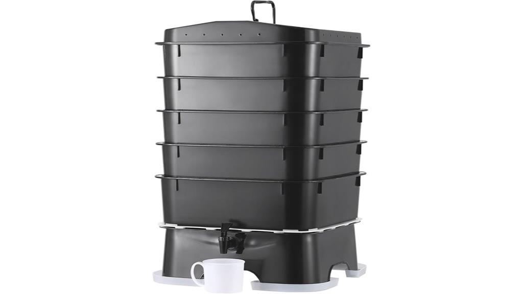 five tray compost bin