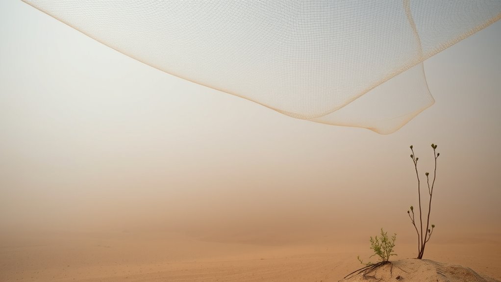 fog harvesting for desert greening