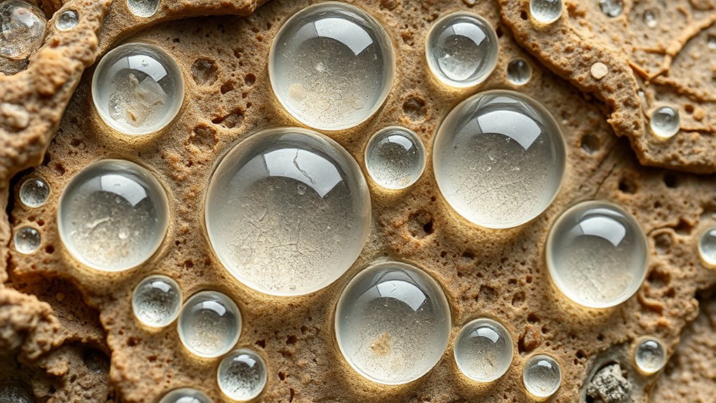 fossilized raindrop formation process