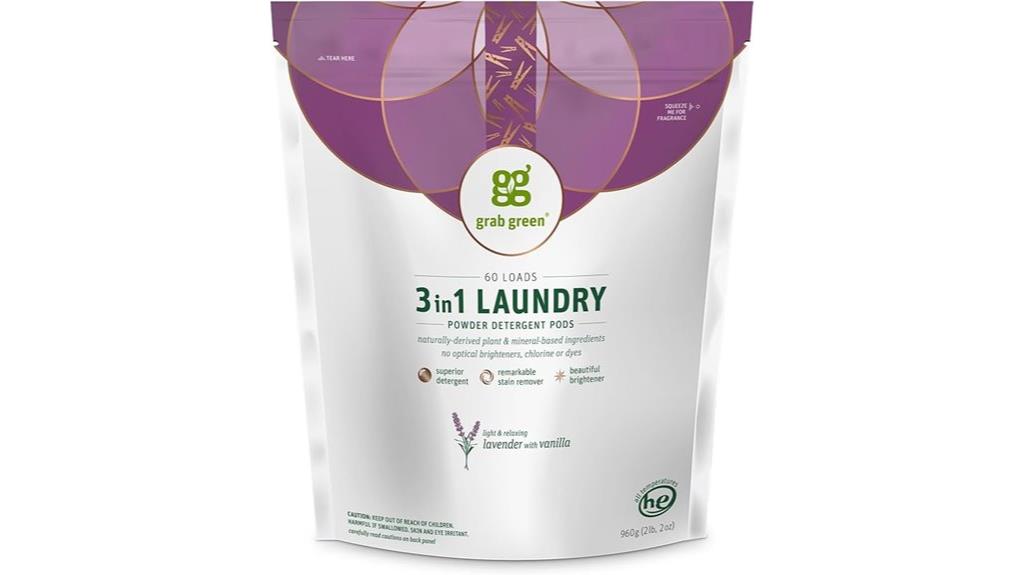 green laundry pods pack