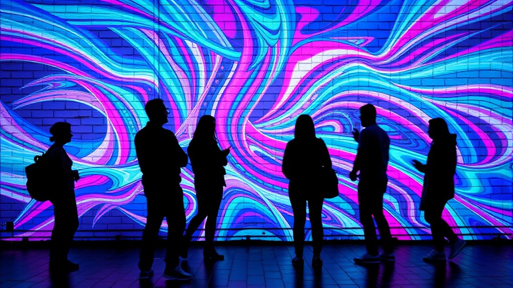 interactive sensor driven murals