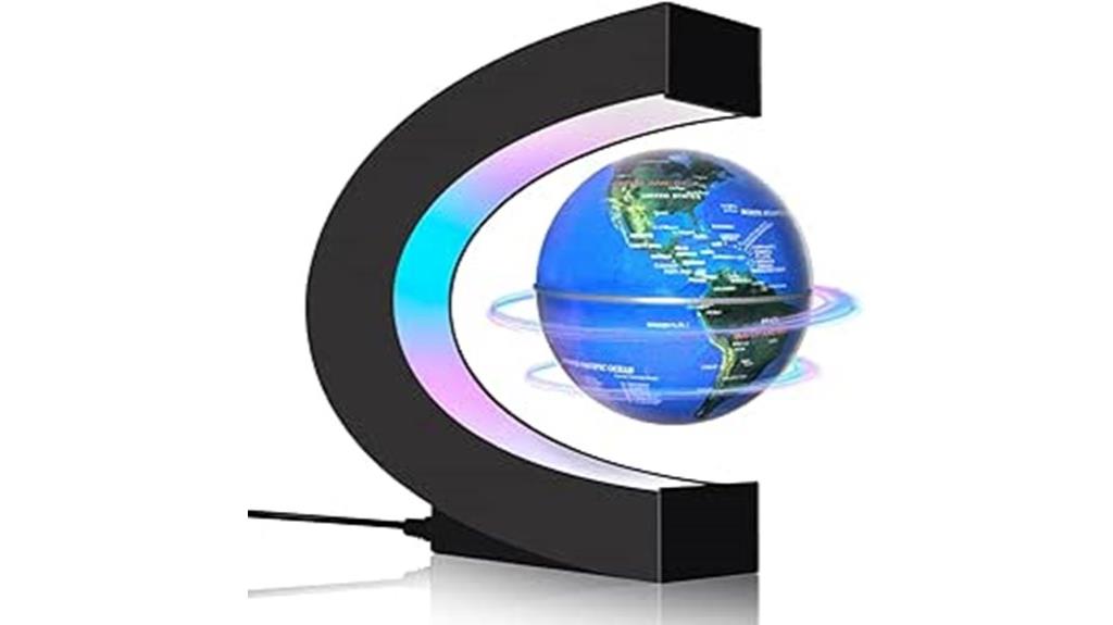 levitating globe with leds