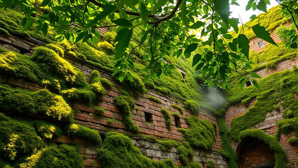 mossy pollution filtering walls