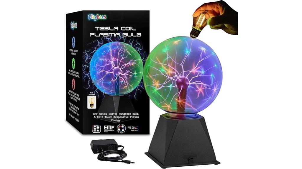 multicolor plasma globe display