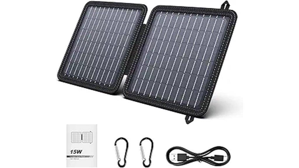 portable 15w solar charger