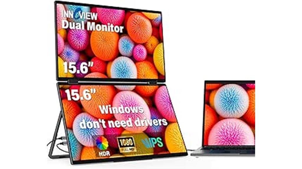 portable dual monitor setup