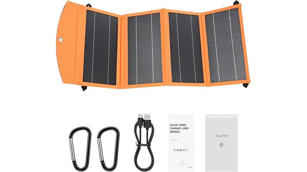 portable solar charging device