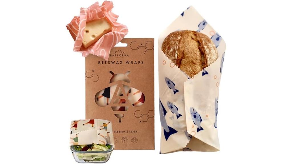reusable beeswax food wraps