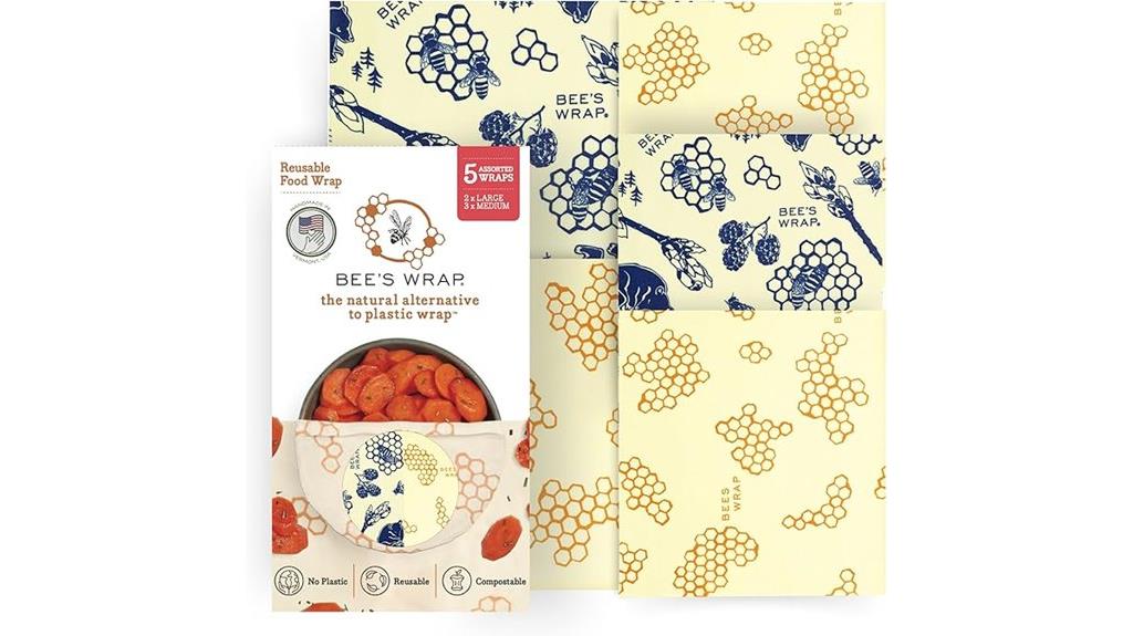 reusable beeswax food wraps