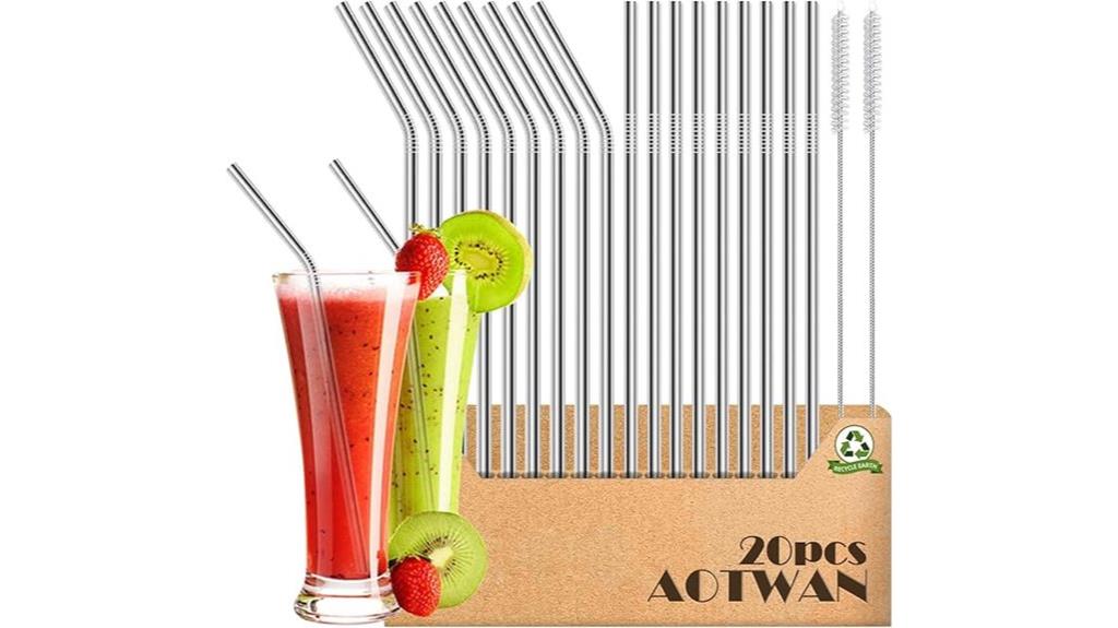 reusable stainless steel straws