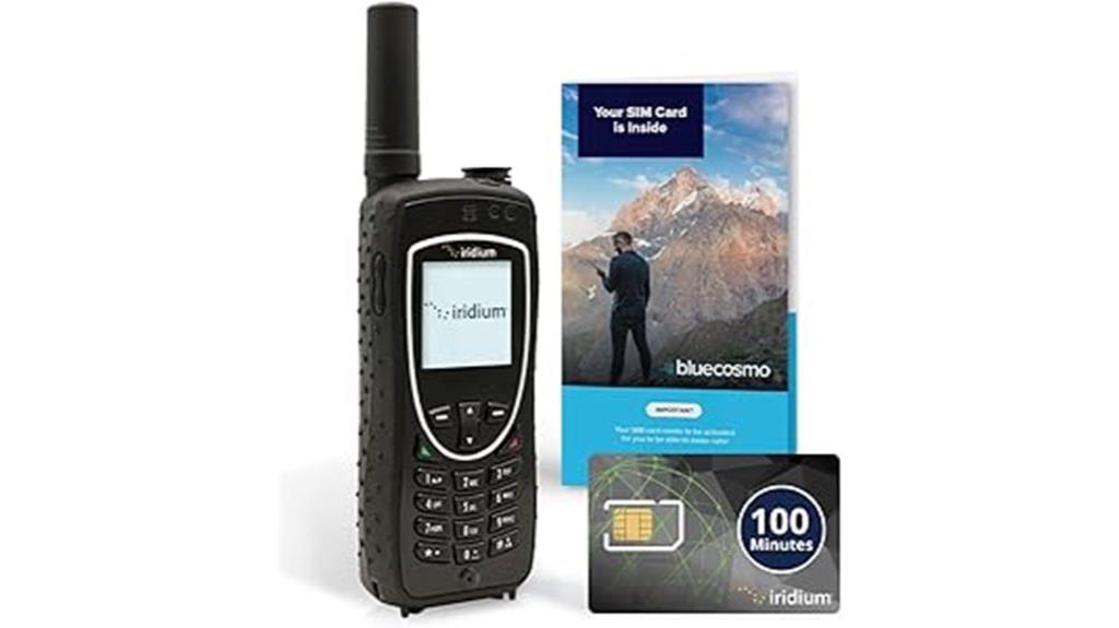 satellite phone with 100 minute sim