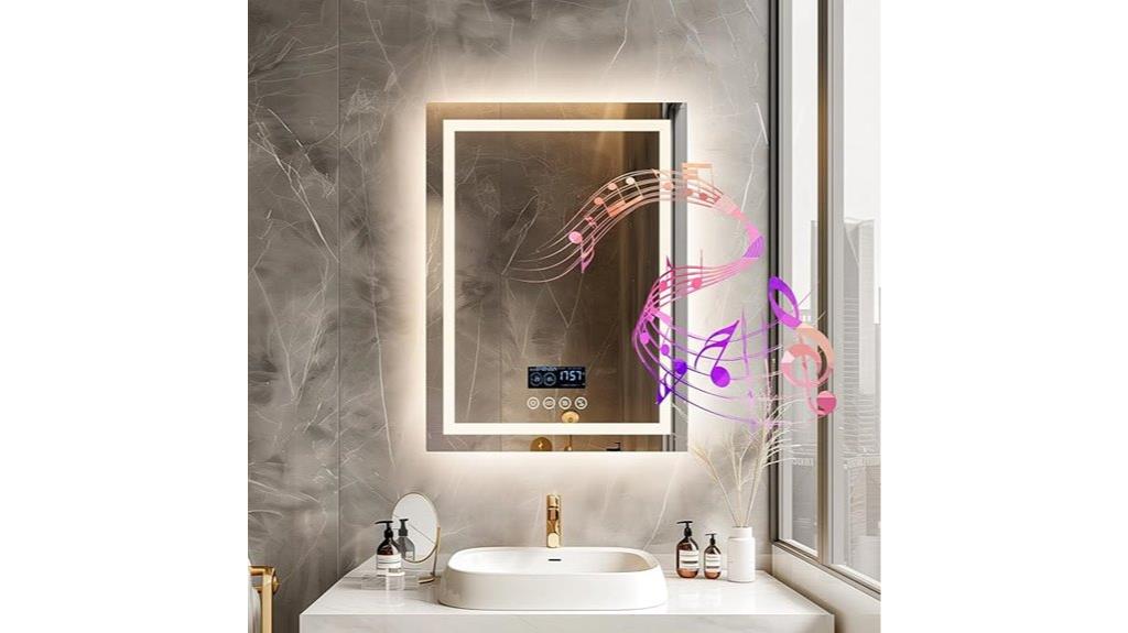 smart led bathroom mirror