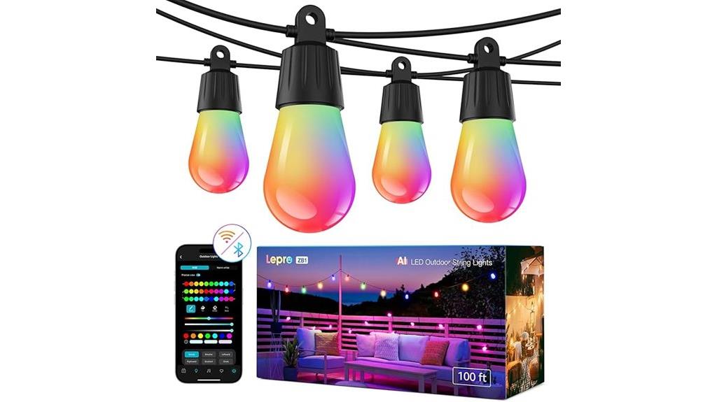 smart outdoor string lights