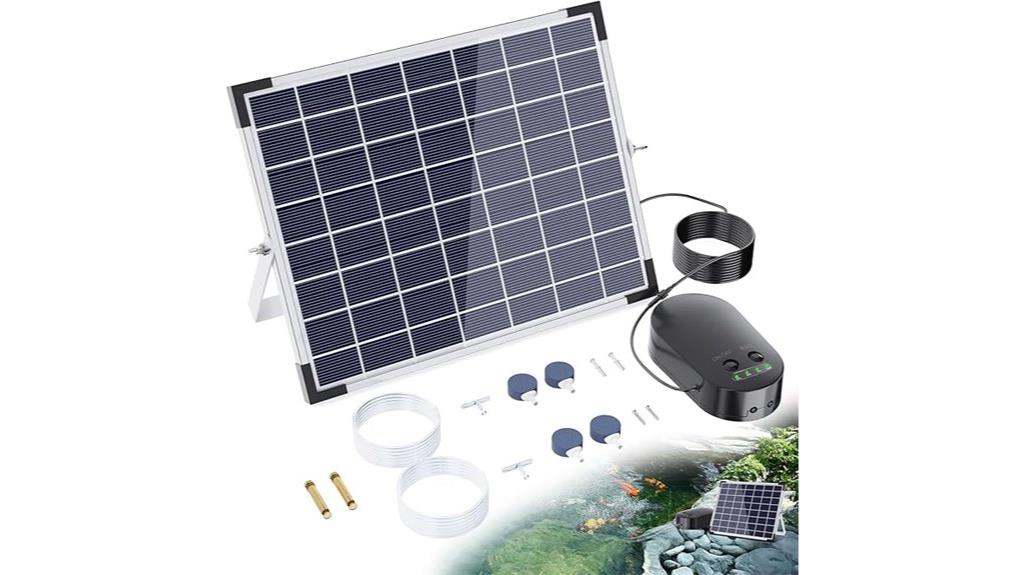 solar pond aerator battery