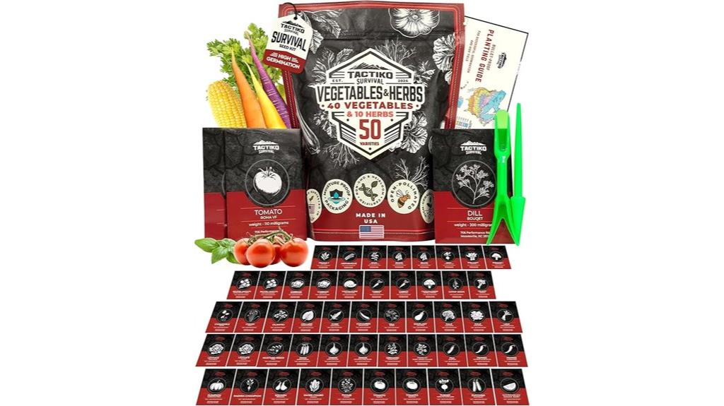 survival seed kit waterproof