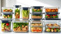 top glass food storage