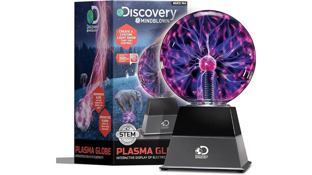 touch sensitive lightning globe