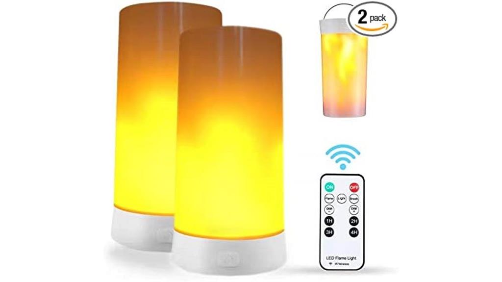 usb flame light set