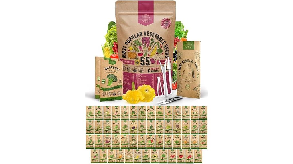 vegetable seed pack 35 600