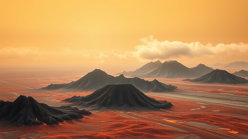 venus hidden volcanic features