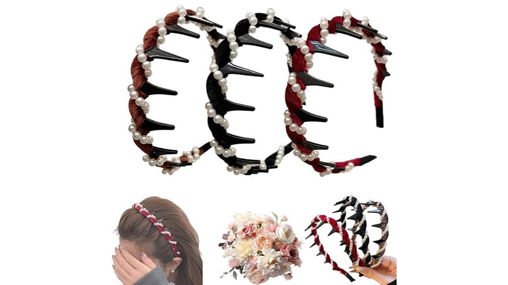 vintage pearl headband