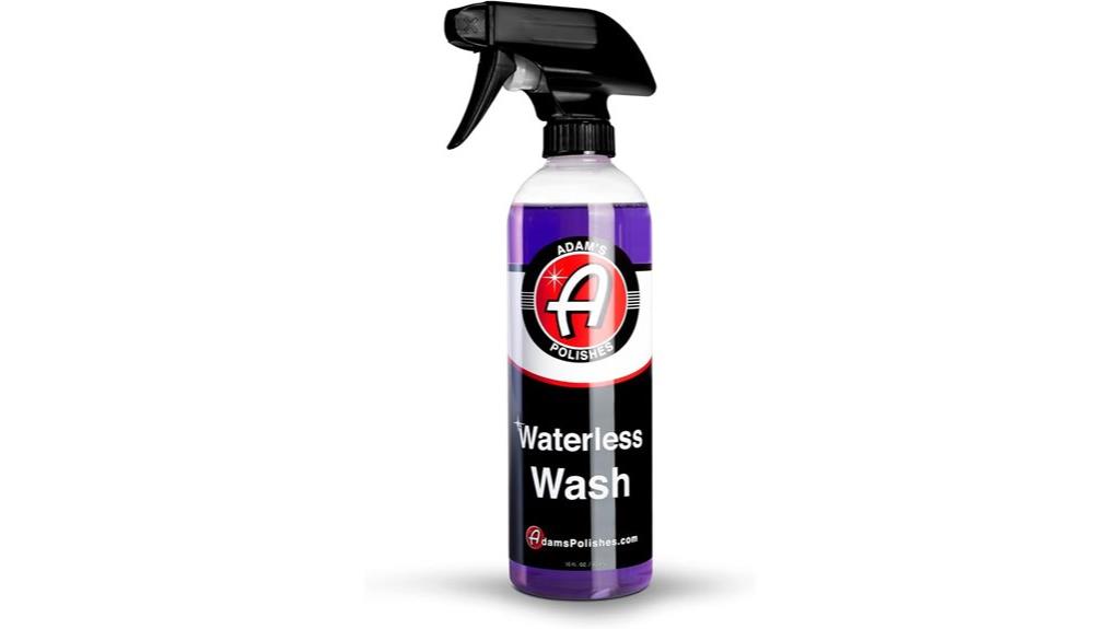 waterless car wash spray