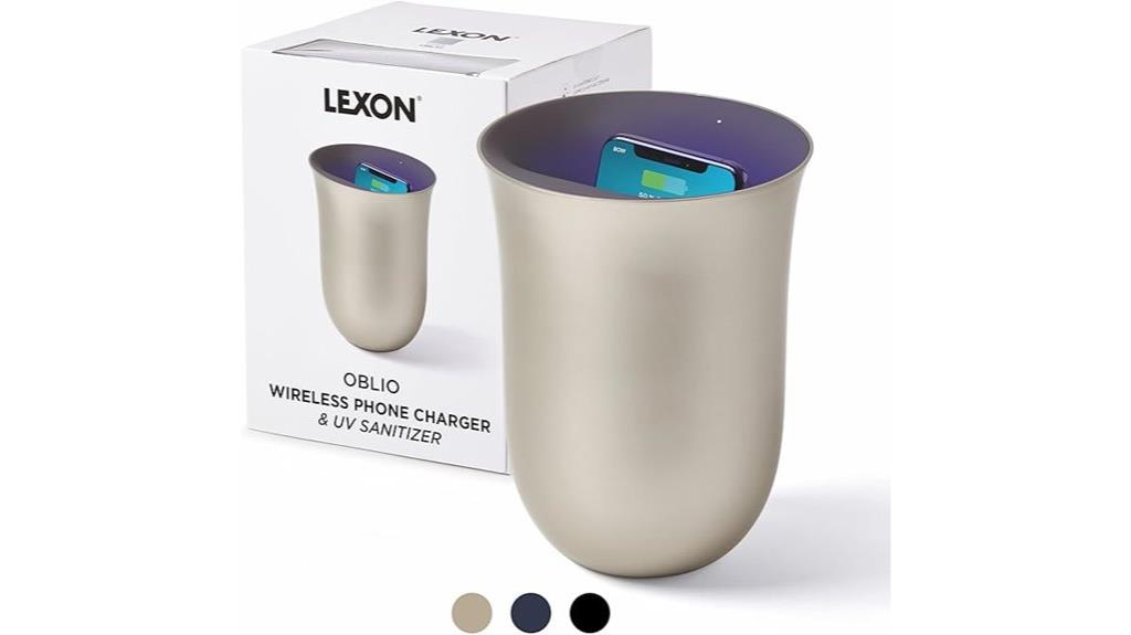 wireless phone charger with uv sanitizer
