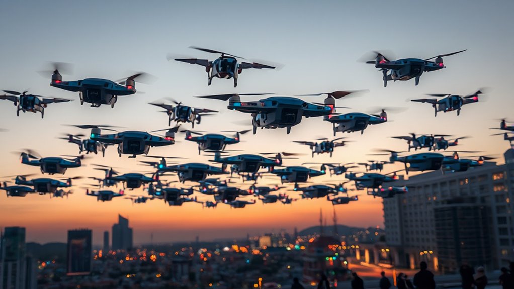 coordinated robotic swarm tasks