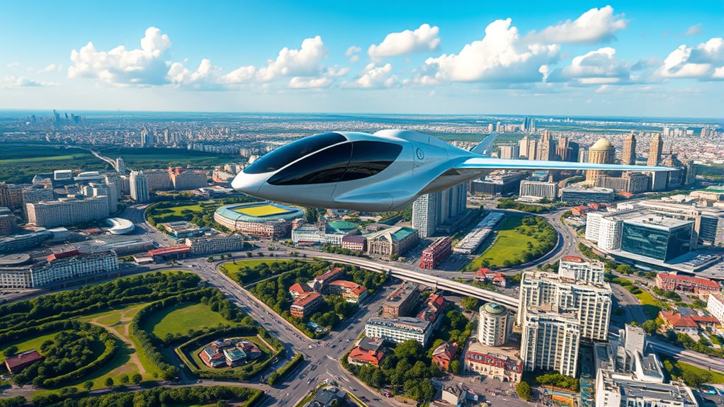 electric air taxis promote sustainable urban transportation