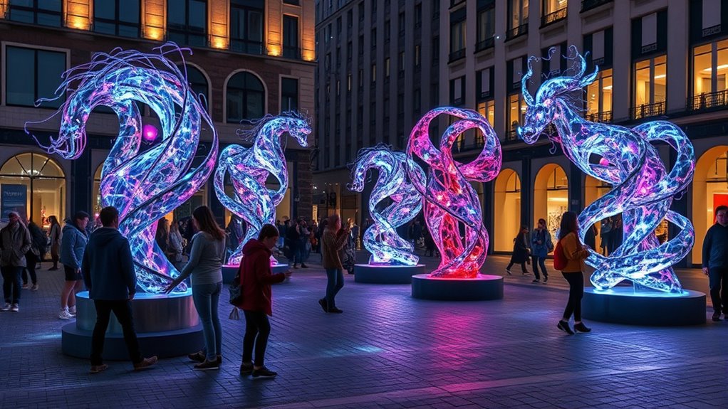 interactive digital physical art