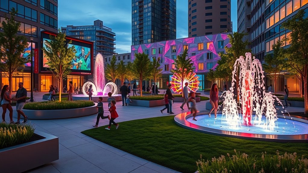 interactive urban engagement spaces