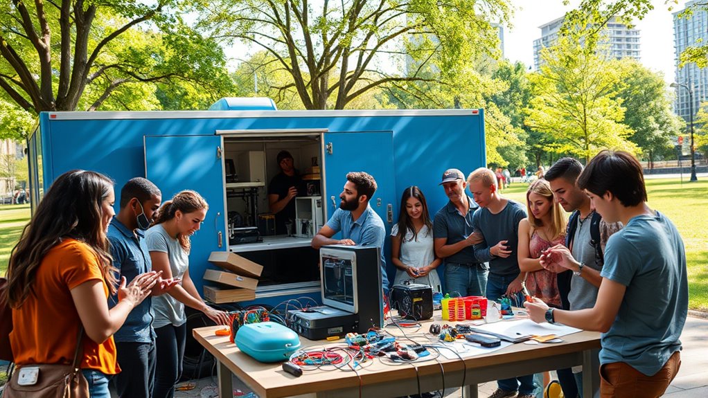 portable maker labs access