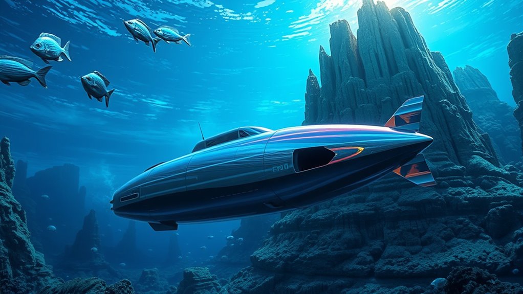 robotic submarines explore seafloor