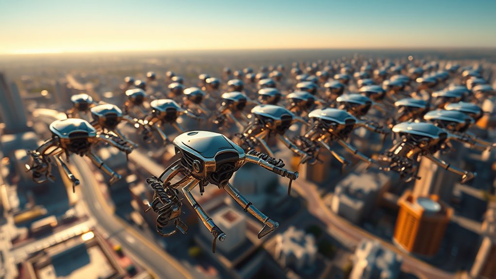 robotic swarms mimic nature