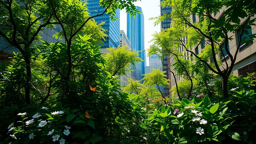 small urban woodland cooling