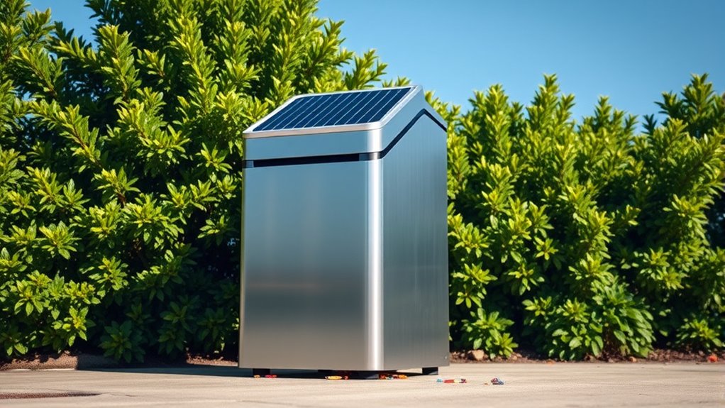 solar trash compaction systems
