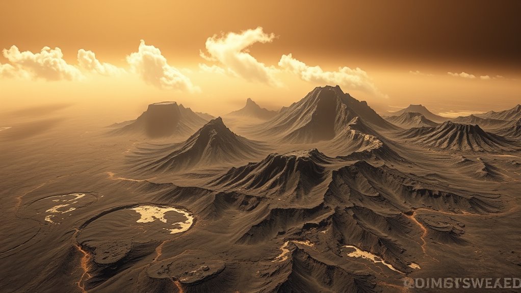 venus volcanoes radar activity