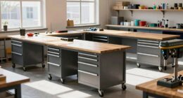 flexible workshops with rolling benches