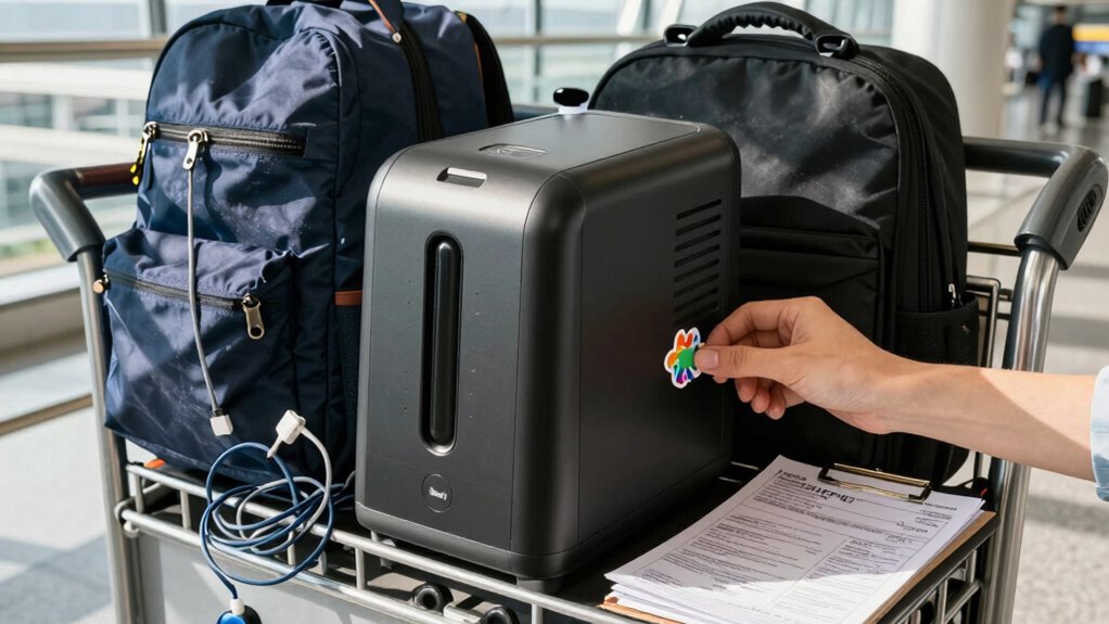 travel preparation for oxygen use