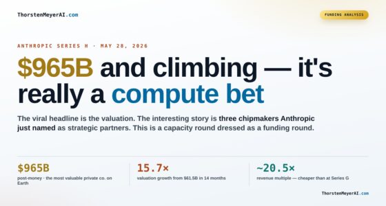 What Anthropic’s $965B Series H Tells Us About the Future of AI Computing