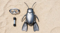 Underwater Suit-wearing Cyborg Insect Capable Of Diving And Terra-aqua Travel